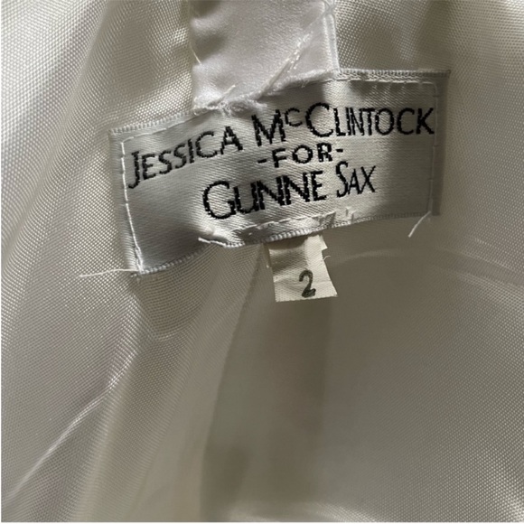 Vintage Gunne Sax Wedding Dress Women’s 2 Bridal Jessica McClintock Tulle A-Line - Picture 13 of 15